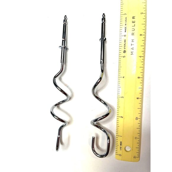 Metallic Spiral Dough Hook Attachments For Stand Mixer 6.5 Inches Long Heavy-Dut - Picture 1 of 3